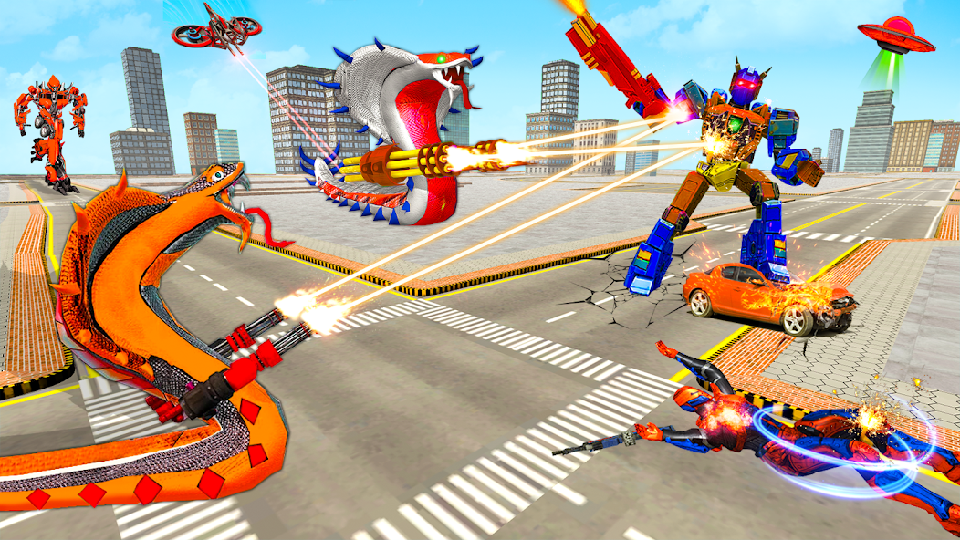 Snake Robot transformation gameplay
